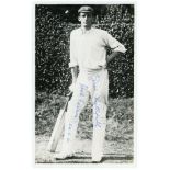 John Alfred 'Jack' Newman. Hampshire 1906-1930. Original mono plain back postcard of Newman, full