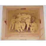 Nottinghamshire C.C.C. 1891. Early and rare official sepia photograph of the Nottinghamshire team,