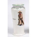 'The Boss'. A Royal Doulton 'Black Boy' bone china vase, entitled 'The Boss' printed with a boy in