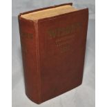 Wisden Cricketers' Almanack 1939. 76th edition. Original hardback. Ex 'Huddersfield Liberal Club'