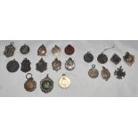 Silver cricket medals 1910s-1940s. Selection of twenty silver metals medals, seven of which are