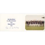 England tour to Australia 1986/87. Official England Christmas card from the tour. With printed title