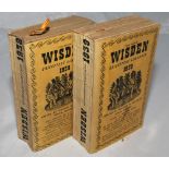 Wisden Cricketers' Almanack 1938 and 1939. 75th & 76th editions. Original limp cloth covers. Some