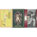 Australian and Don Bradman postcards. Australian Legends. Don Bradman (6), '3 Mobile Ashes Test
