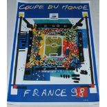 World Cup. France 1998. Collection of eleven large various official posters for the World Cup held