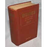 Wisden Cricketers' Almanack 1957. Original hardback. Wrinkling and some dulling to title gilts on