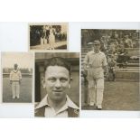 Yorkshire C.C.C. 1930s. A selection of eight original mono press and candid photographs featuring