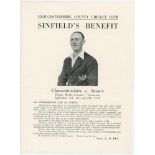 Gloucestershire C.C.C. Three benefit souvenir cards for Reg Sinfield 1938, Jack Crapp 1951, and