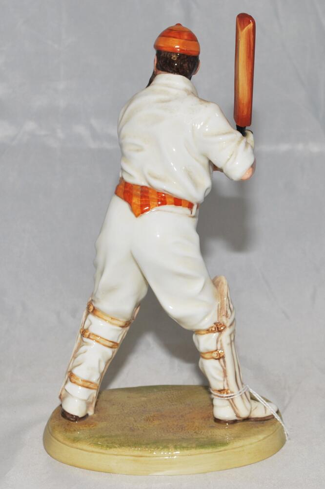 W.G. Grace. Royal Doulton china figure of W.G. Grace. Grace is depicted in batting mode wearing M. - Image 2 of 2