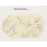 International cricketers 1950s-1990s. Red folder comprising a good selection of signatures on pages,