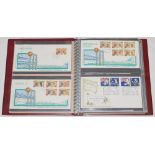 First day covers 1986-1996. Maroon album comprising eighty three first day and commemorative covers,