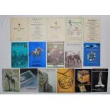 Horse racing programmes 1969-1979. Sixteen official programmes for meetings at Ascot, Kempton Park