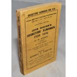 Wisden Cricketers' Almanack 1916. 53rd edition. Original paper wrappers. Loss to the lower third