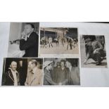 Don Bradman press photographs post 1948. A good selection of fifty eight original mono press