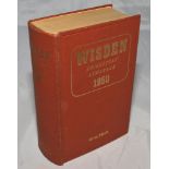 Wisden Cricketers' Almanack 1950. Original hardback. Good/very good condition - cricket