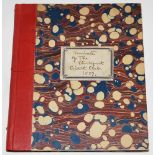 'Minutes of the Stockport Cricket Club 1837[-1838]'. Minute book bound in red calf and marbled