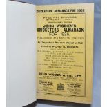Wisden Cricketers' Almanack 1936. 73rd edition. Bound in brown boards, with original wrappers,