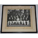 Gloucestershire C.C.C. circa 1938. Attractive mono photograph of the Gloucestershire team with