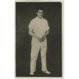 Harold Larwood. Nottinghamshire & England 1924-1938. Original official sepia photograph of Larwood