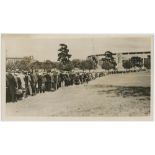 M.C.C. tour to Australia 1936/37. Original mono press photograph depicting the enormous crowds