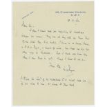 Meyrick Whitmore Payne. Cambridge University & Middlesex 1904-1929. Single page handwritten