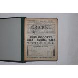 'Cricket: A Weekly Record of the Game'. Volume XX. Numbers 560-589. January 31st to December 19th