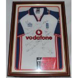 Matthew Maynard. England tour to Zimbabwe 2004. Original England white short sleeve shirt, blue