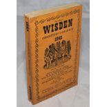 Wisden Cricketers' Almanack 1941. 78th edition. Original limp cloth covers. Only 3200 paper copies