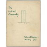 'The Cricket Quarterly' edited by Rowland Bowen. A complete run of twenty three individual copies