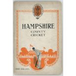 'Hampshire County Cricket'. F.S. Ashley-Cooper. George W. May, London 1924. Original decorative