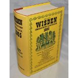 Wisden Cricketers' Almanack 1965. Original hardback with dustwrapper. Old thin tape mark in a