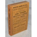 Wisden Cricketers' Almanack 1890. 27th edition. Original paper wrappers. Neat replacement spine