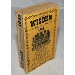 Wisden Cricketers' Almanack 1940. 77th edition. Original limp cloth covers. Minor bowing to spine,