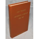 Wisden Cricketers' Almanack 1883. Willows softback reprint (1988) in light brown hardback covers