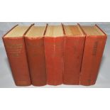 Wisden Cricketers' Almanack 1947, 1948, 1949, 1952 and 1953. Original hardbacks. The 1947 edition