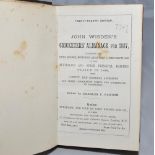 Wisden Cricketers' Almanack 1887. 24th edition. Bound in green quarter leather lacking original