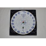 'Centenary of Test Cricket at Old Trafford 1984'. Coalport commemorative bone china plate with