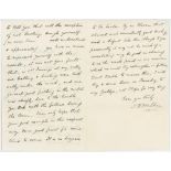 Isaac Donnithorne Walker. Middlesex 1862-1884. Three page handwritten letter in ink from Walker to