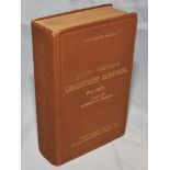 Wisden Cricketers' Almanack 1921. 58th edition. Original hardback. Minor wrinkling and wear to spine