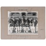 West Indies C.C. 1939. Large original photograph of twelve members of the West Indian touring