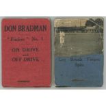 Don Bradman Flicker Book. No.1 'On Drive and Off Drive'. Flicker Productions Ltd, London 1930. Red
