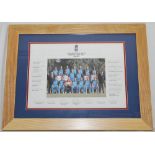 'England One Day Squad Pakistan & Sri Lanka 2000/2001'. Official colour photograph of the England