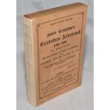 Wisden Cricketers' Almanack 1886. 23rd edition. Original paper wrappers. Neat replacement spine