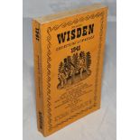 Wisden Cricketers' Almanack 1941. 78th edition. Original limp cloth covers. Only 3200 paper copies