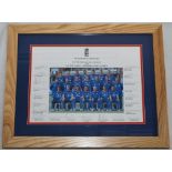 'England One Day Squad 2003'. Official colour photograph of the England squad for the two home