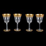 Four (4) St Louis Thistle Goblets