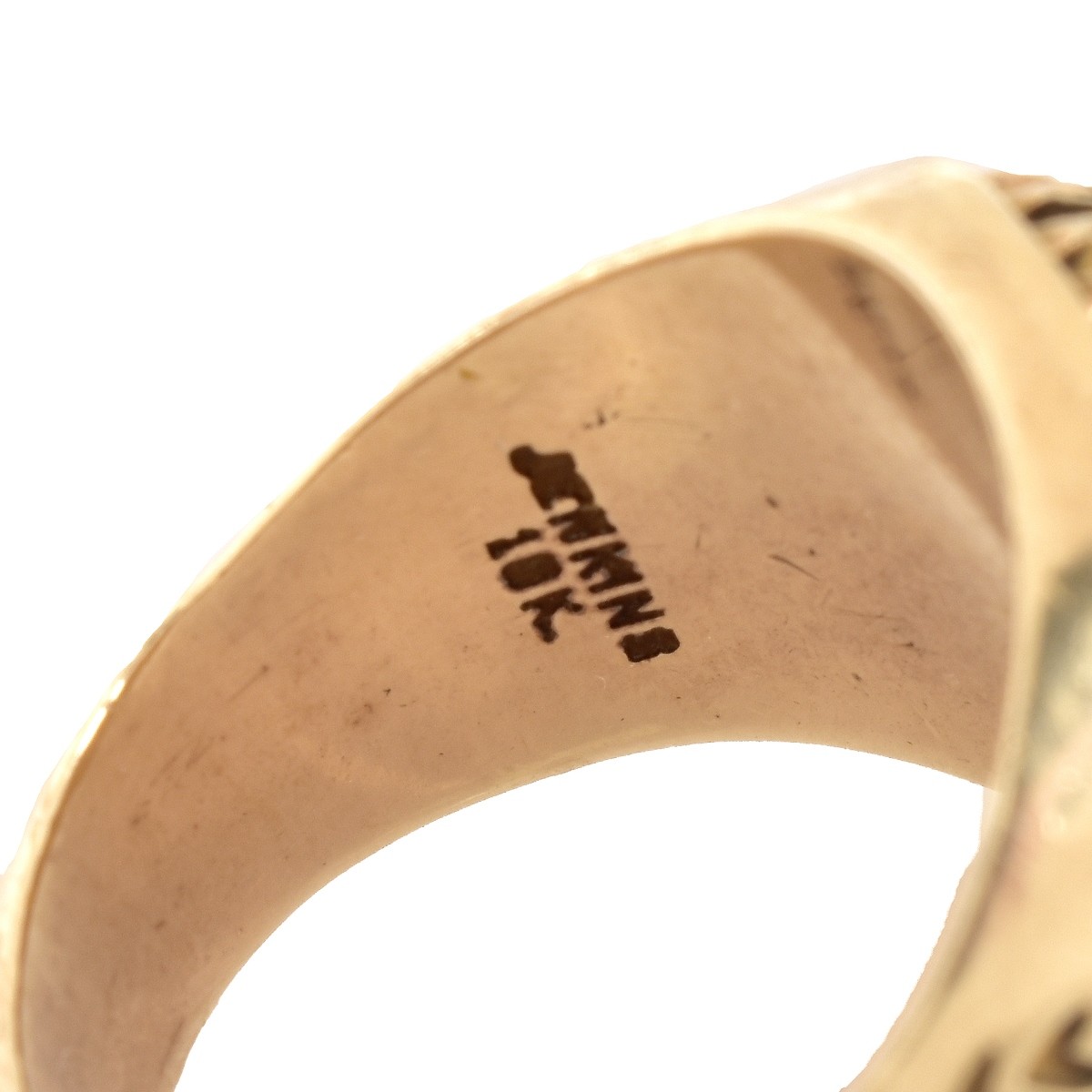 Vintage 10K Gold Hole in One Ring - Image 6 of 7