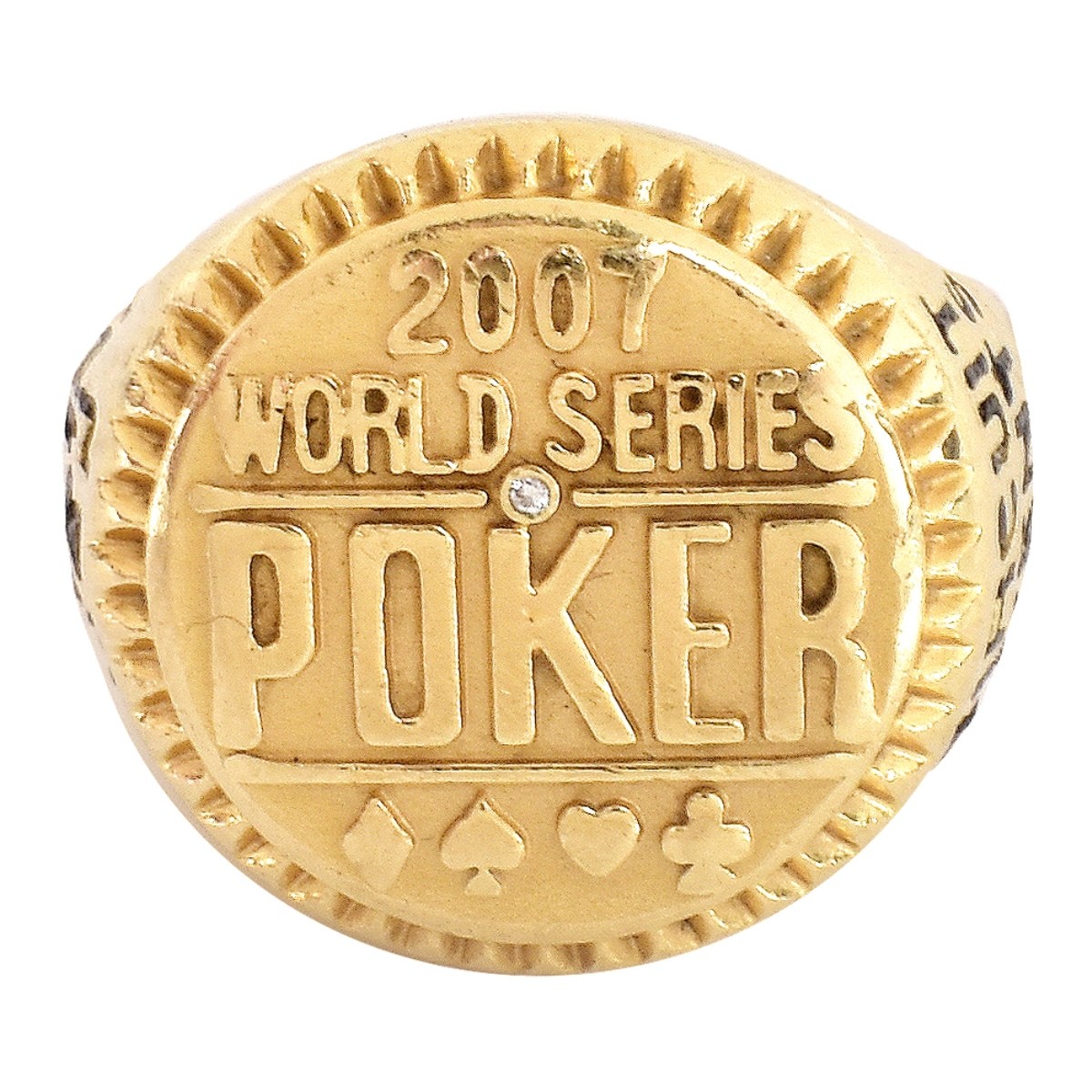 Man's 14K Gold World Series Poker Ring - Image 2 of 6