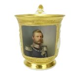 19th Century KPM Porcelain Portrait Cup