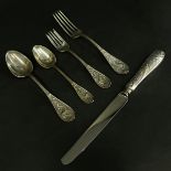 40 Pieces Tiffany Audubon Flatware